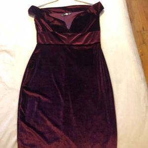 Velvet-like Party Dress